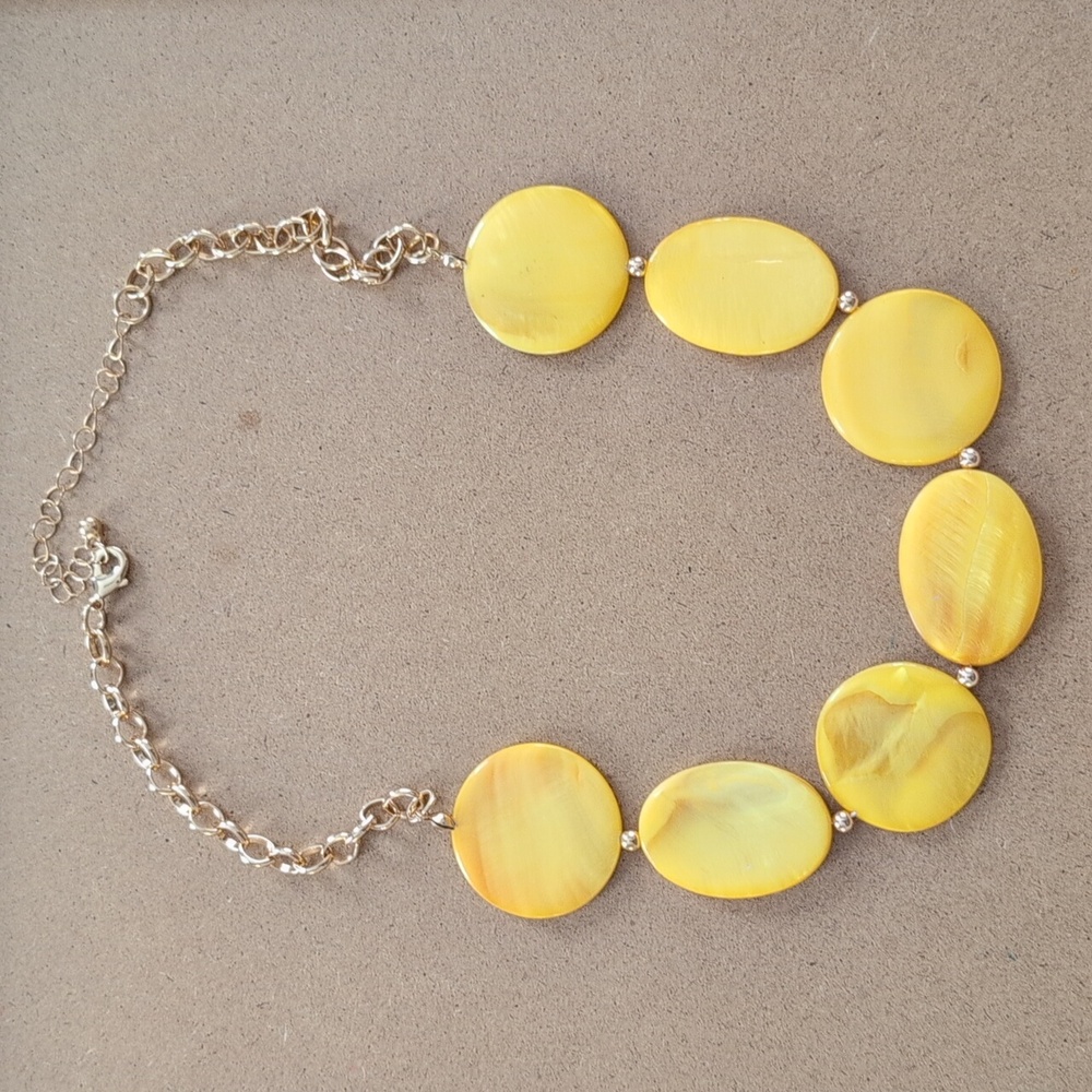 Mixit Color Elegant Yellow Necklace New Without Tags